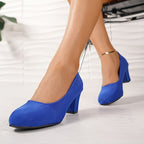 Noelle – Wide -Toe Suede Pumps for Pain-Free Comfort