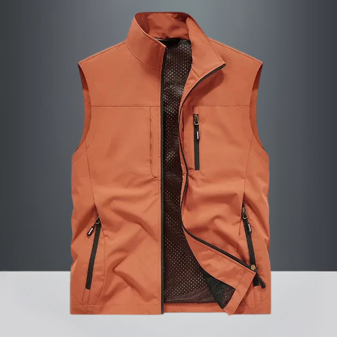 Charles - Multi-Pocket Breathable Outdoor Cargo Gilet