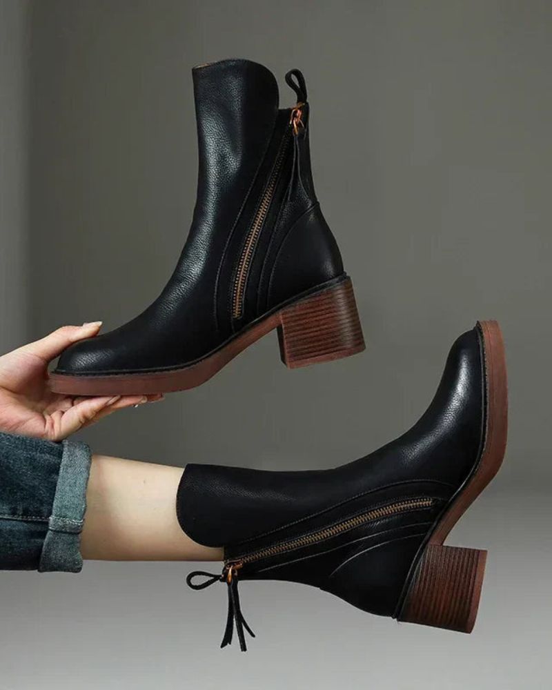 Myriam™ Premium Leather Ankle Boots
