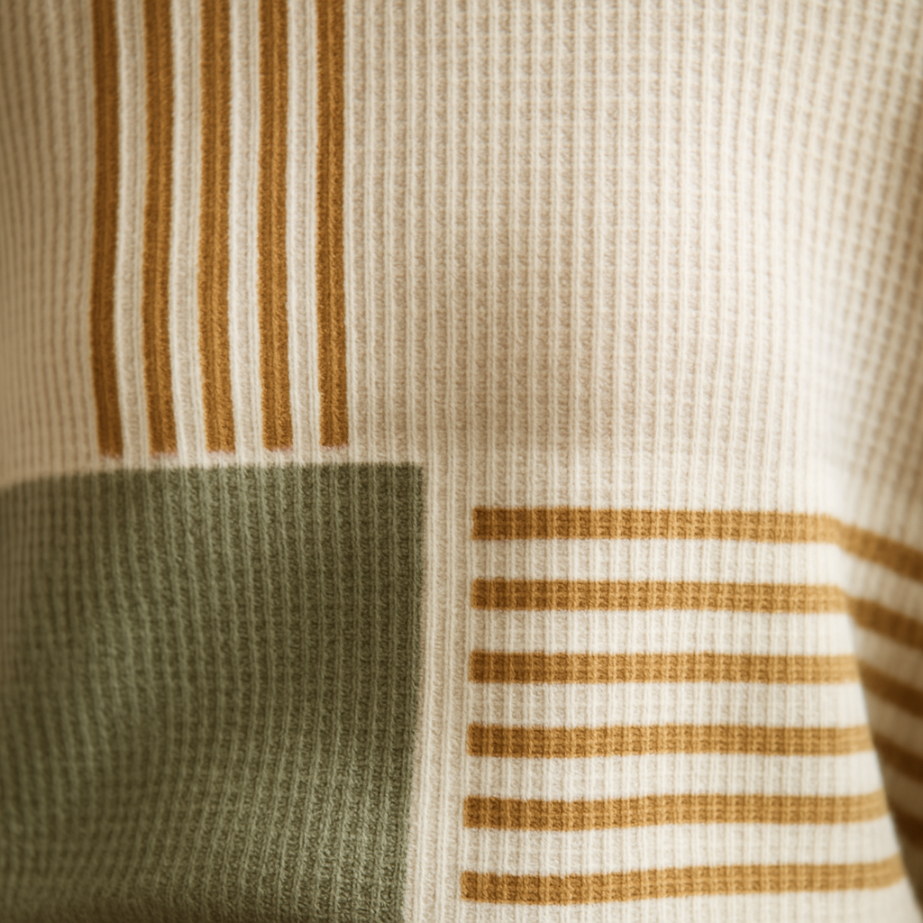 Abigail - Double-Layer Waffle Knit Top