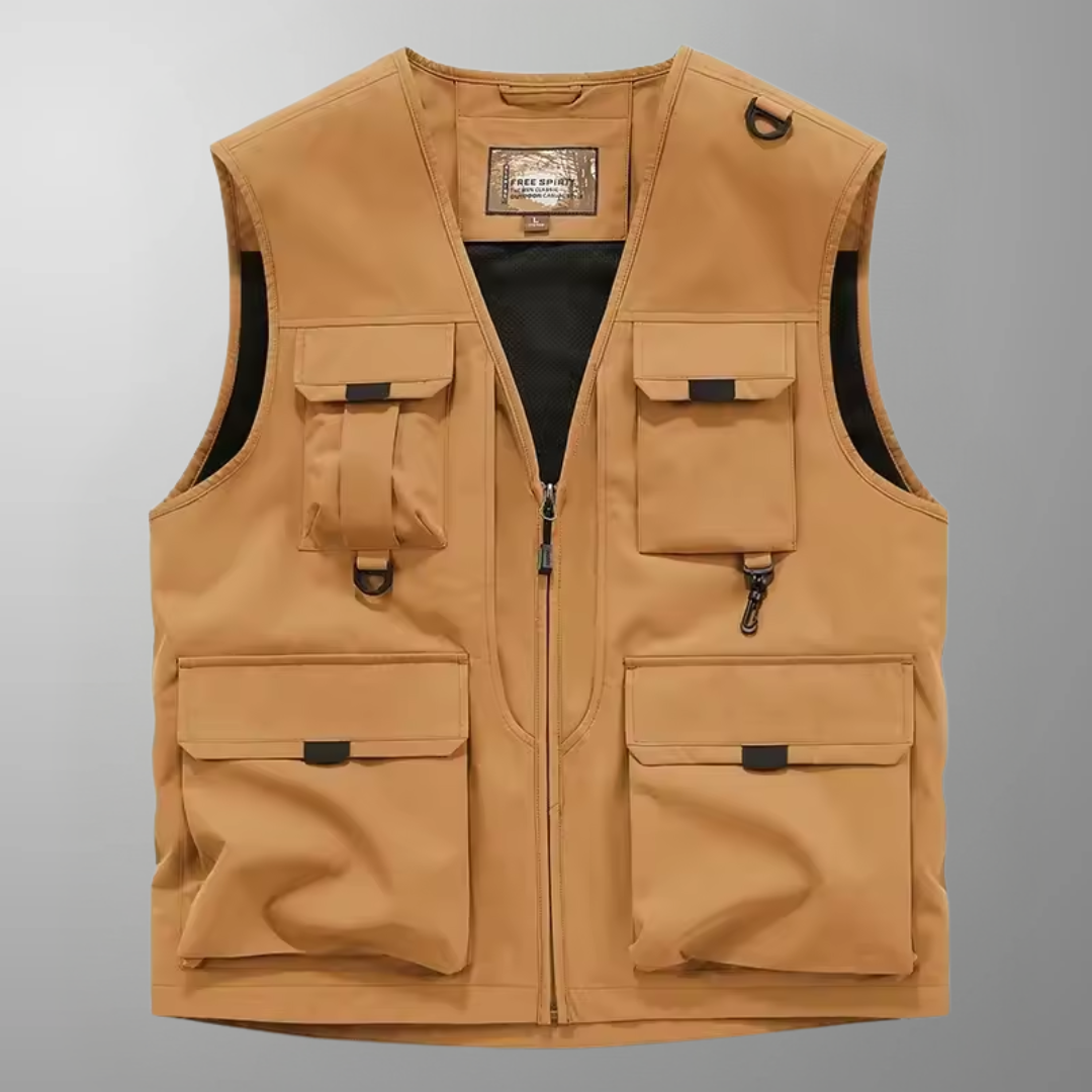 Sean - Multi-Pocket Breathable Outdoor Cargo Gilet
