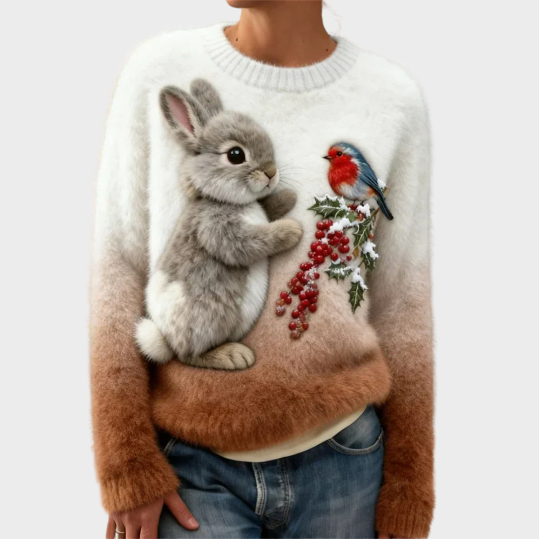 Lucy – Plush Christmas Rabbit Jumper