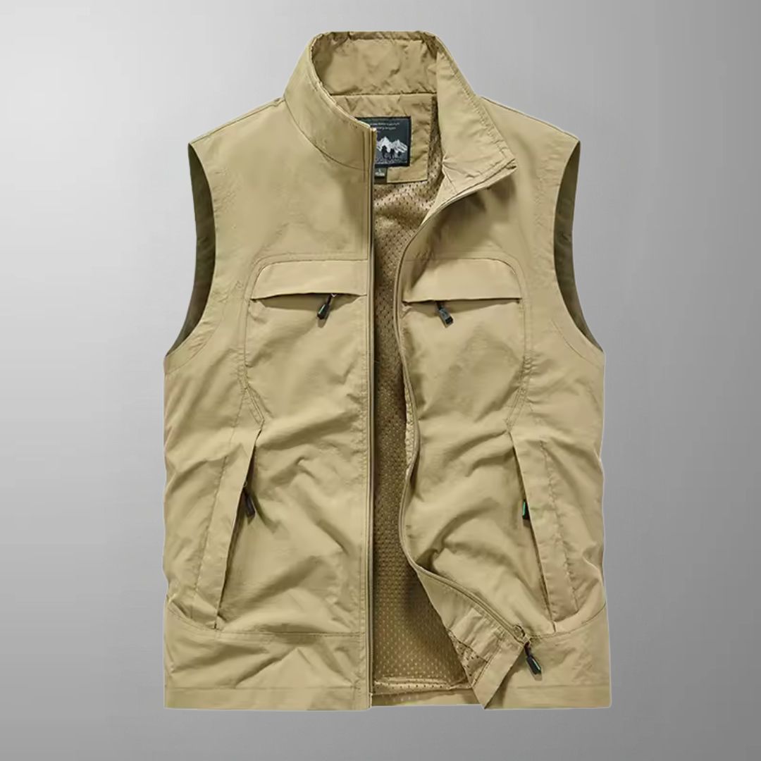 Brian - Multi-Pocket Breathable Outdoor Cargo Gilet