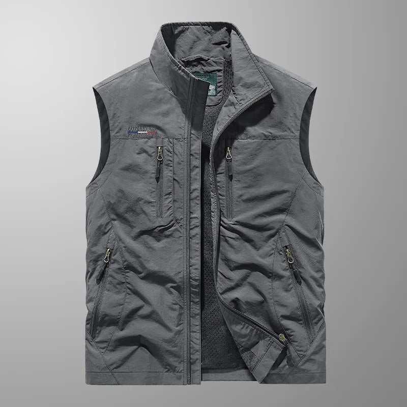 Vincent - Multi-Pocket Breathable Outdoor Cargo Gilet