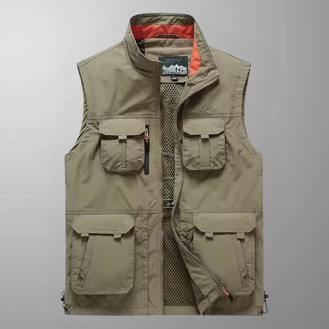 Carter - Multi-Pocket Breathable Outdoor Cargo Vest