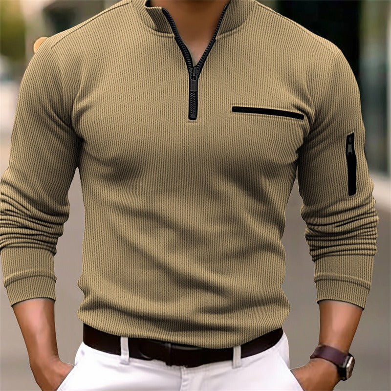 Jordan – Long Sleeve Zip Shirt for Effortless Style