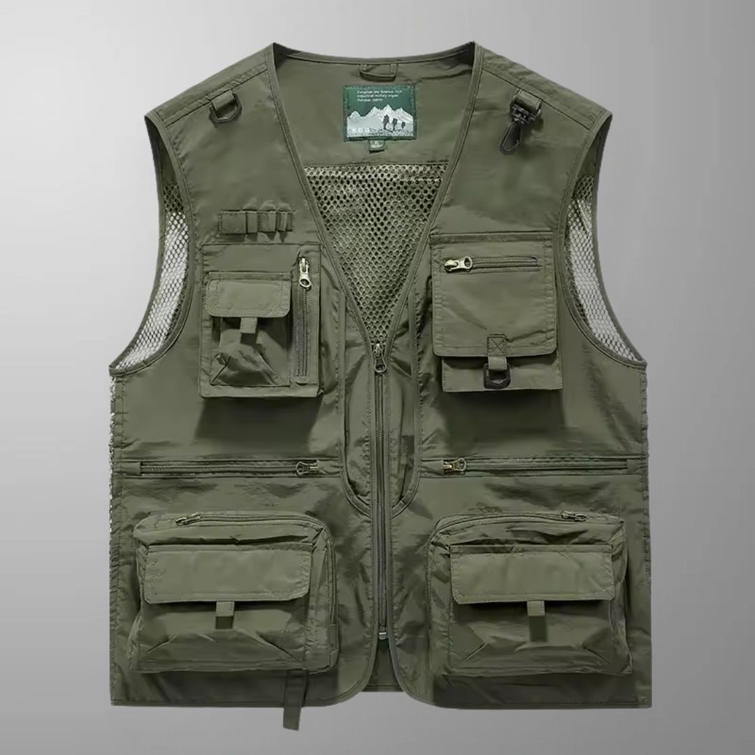 Tony - Multi-Pocket Breathable Outdoor Cargo Gilet