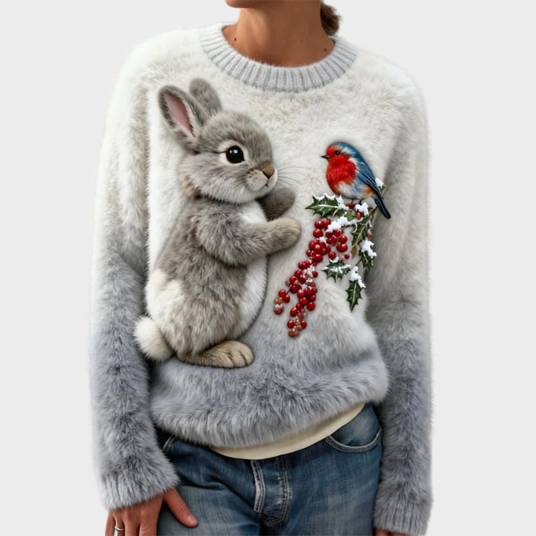 Lucy – Plush Christmas Rabbit Jumper