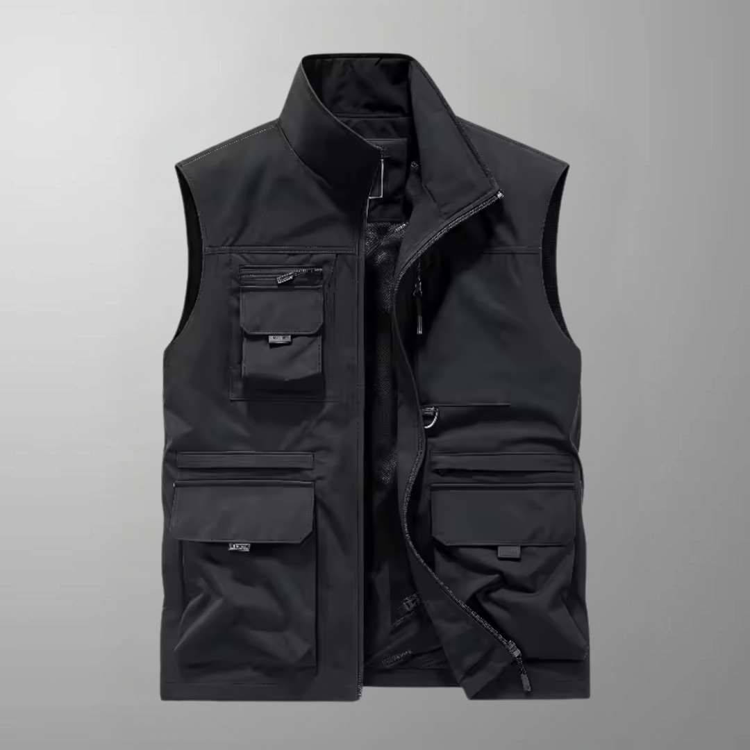 Neil - Multi-Pocket Breathable Outdoor Cargo Gilet