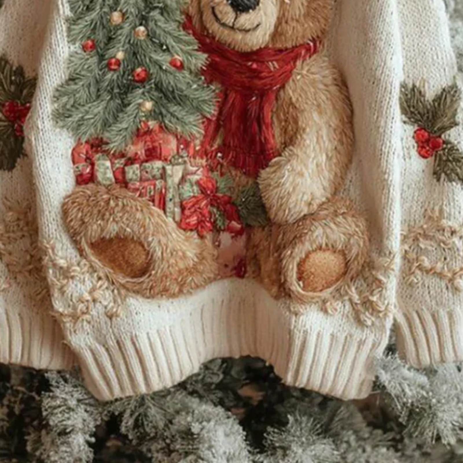 Ava – Cosy Christmas Sweater with Festive Details