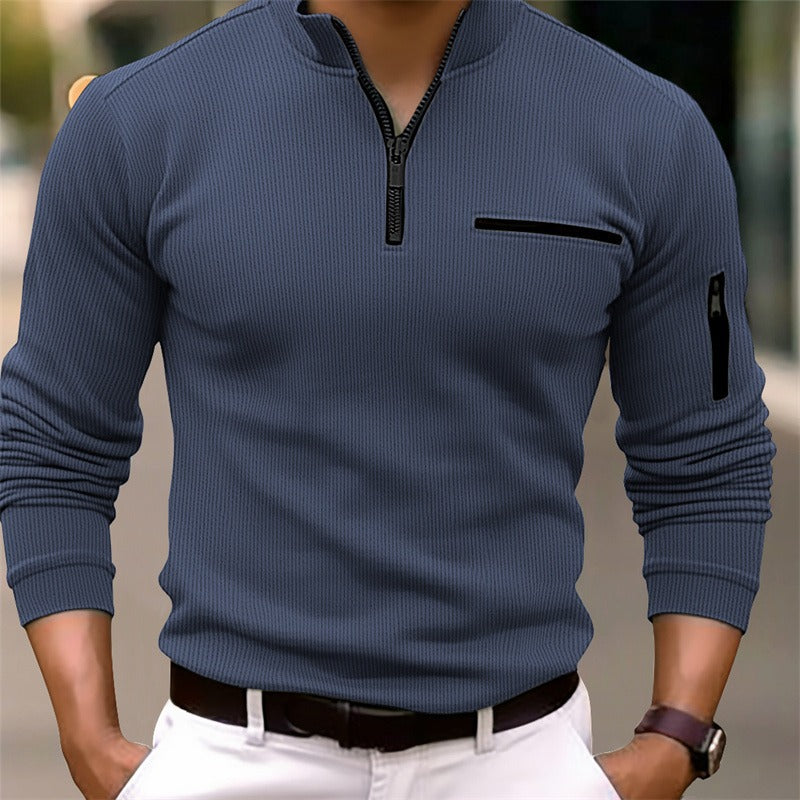 Jordan – Long Sleeve Zip Shirt for Effortless Style