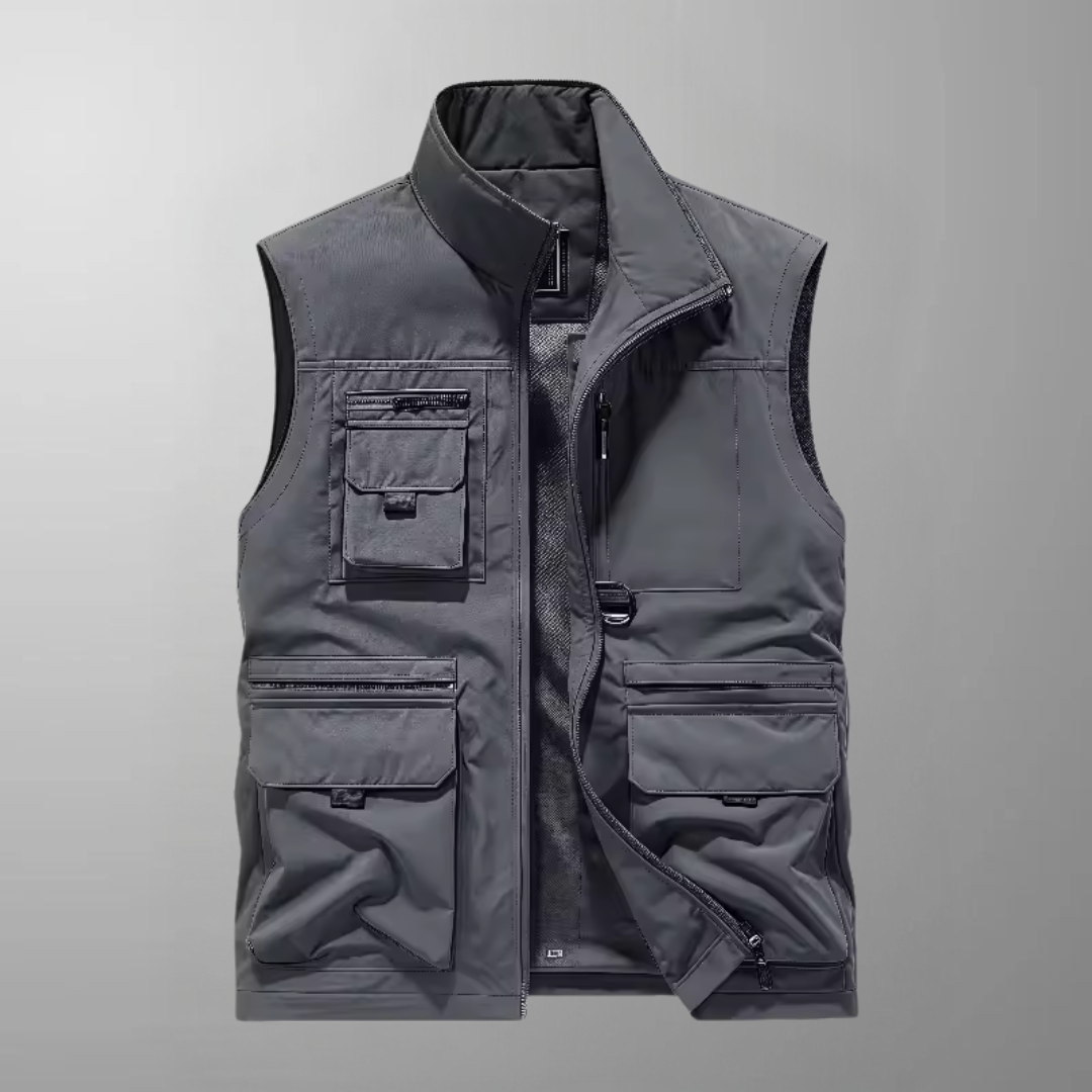Neil - Multi-Pocket Breathable Outdoor Cargo Gilet