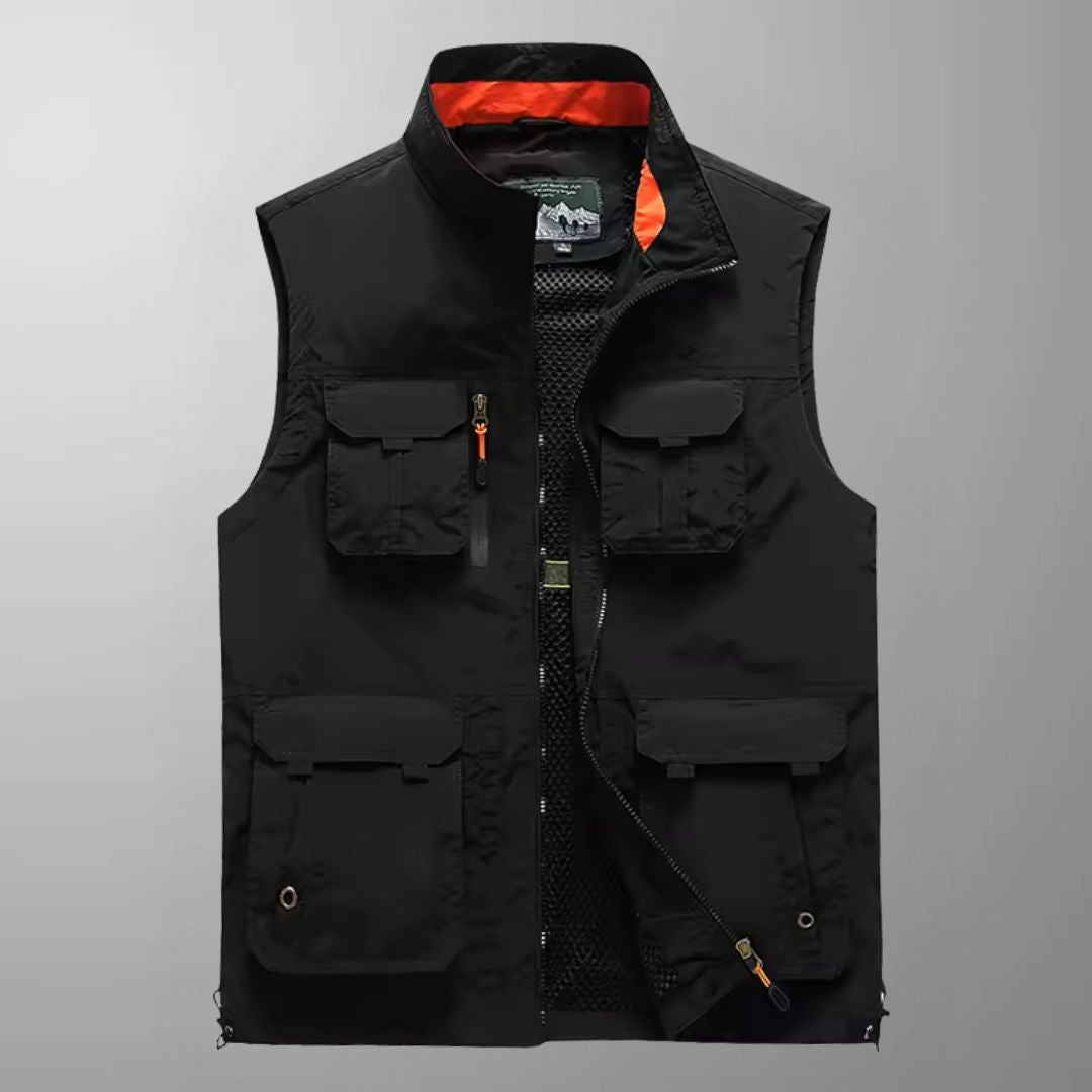 Carter - Multi-Pocket Breathable Outdoor Cargo Vest