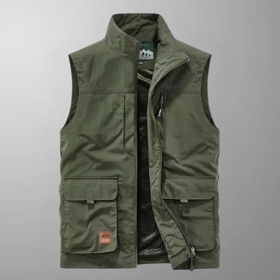 James - Multi-Pocket Breathable Outdoor Cargo Gilet
