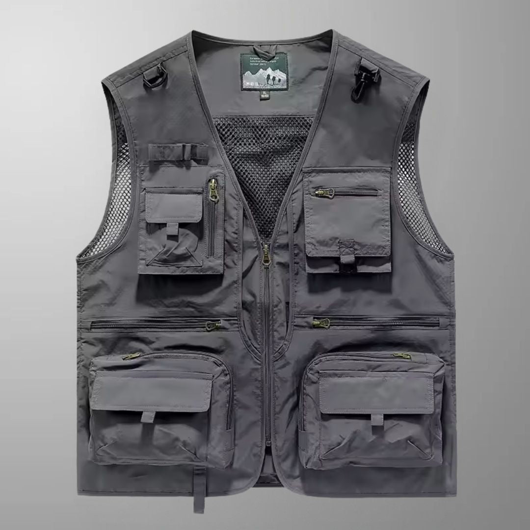 Tony - Multi-Pocket Breathable Outdoor Cargo Gilet