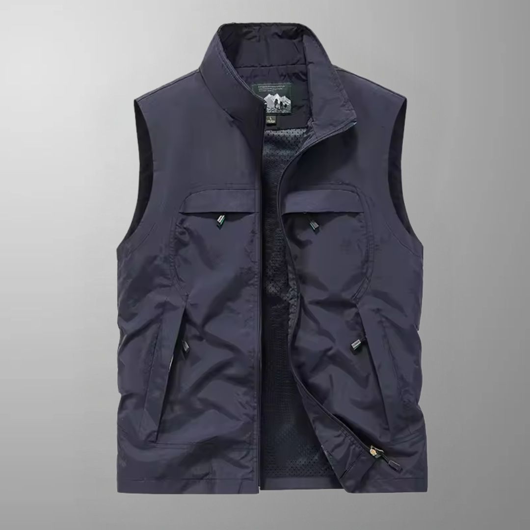 Brian - Multi-Pocket Breathable Outdoor Cargo Gilet