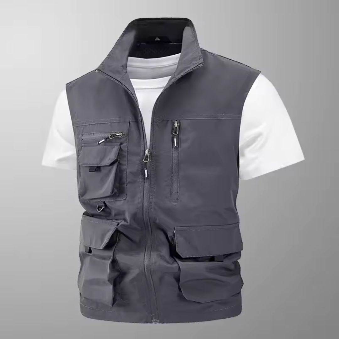 Richard - Multi-Pocket Breathable Outdoor Cargo Gilet