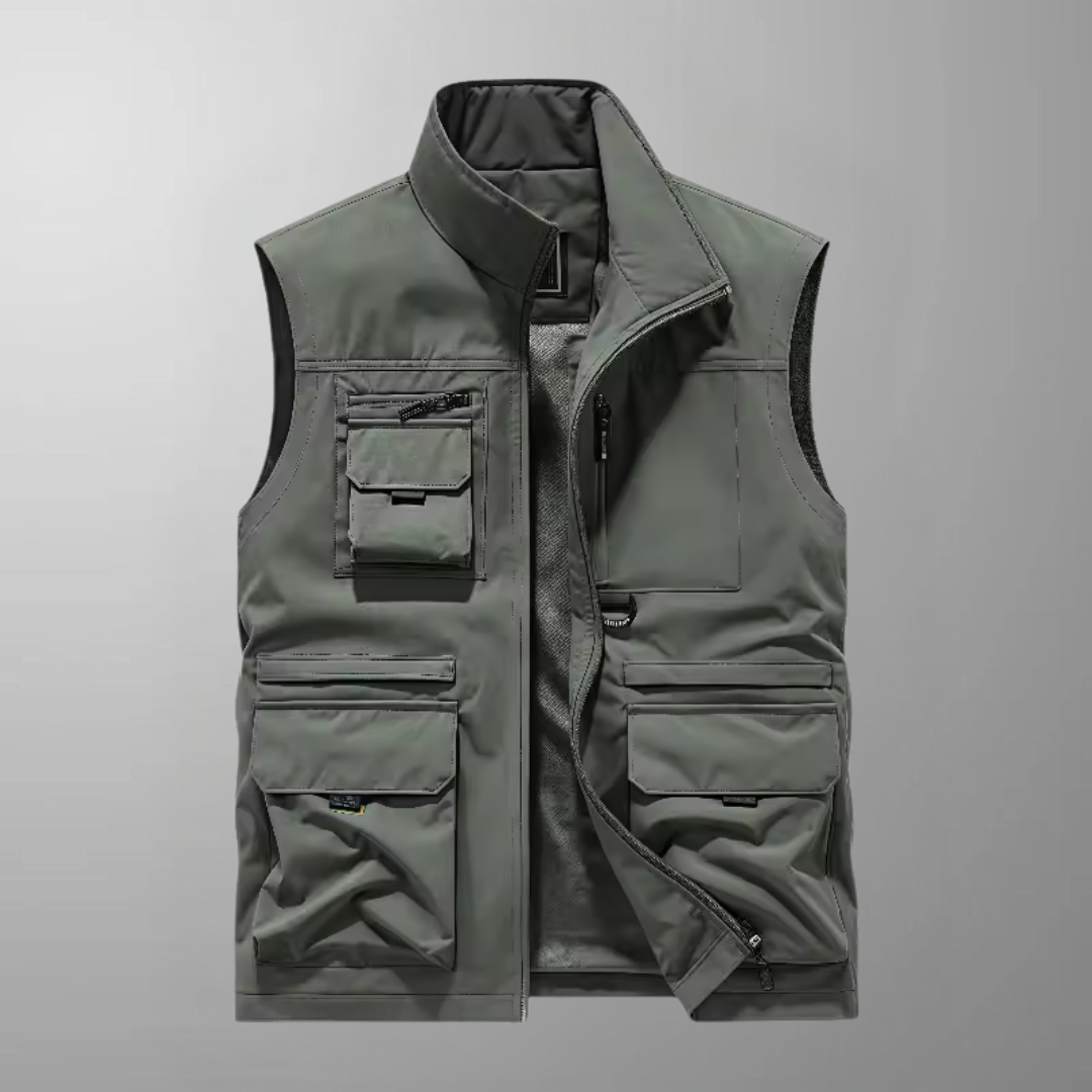 Neil - Multi-Pocket Breathable Outdoor Cargo Gilet