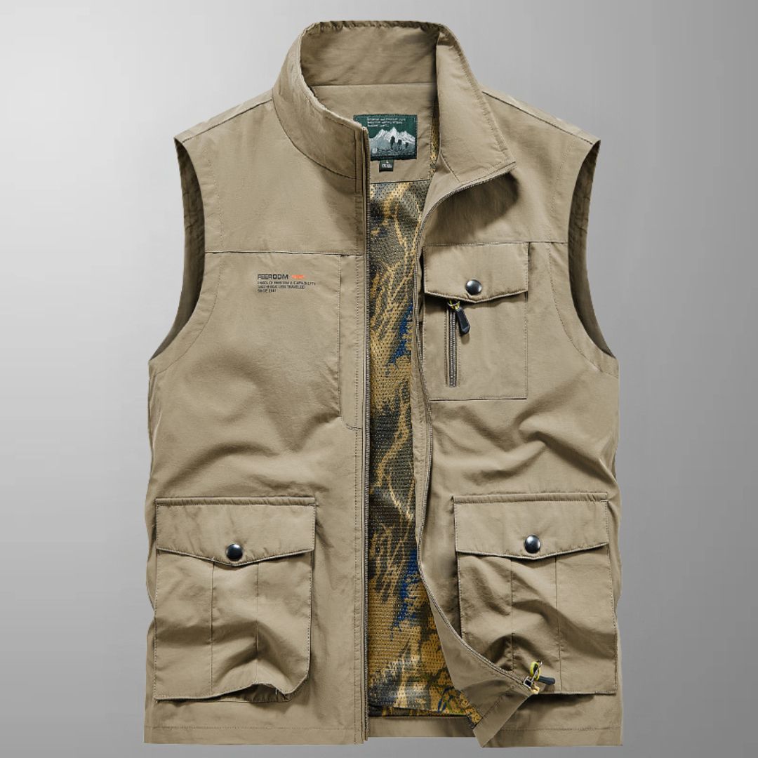 John - Multi-Pocket Breathable Outdoor Cargo Vest