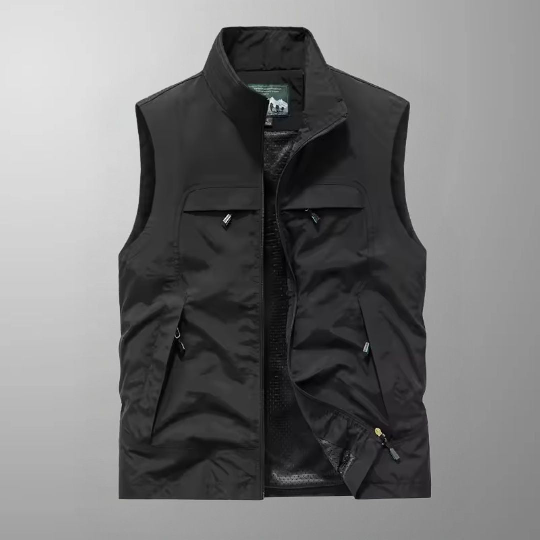 Brian - Multi-Pocket Breathable Outdoor Cargo Gilet