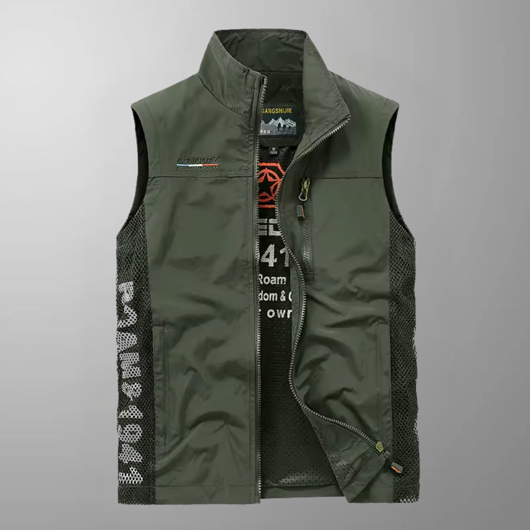 Edward - Multi-Pocket Breathable Outdoor Cargo Gilet