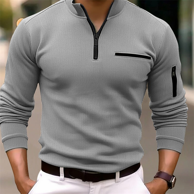 Jordan – Long Sleeve Zip Shirt for Effortless Style