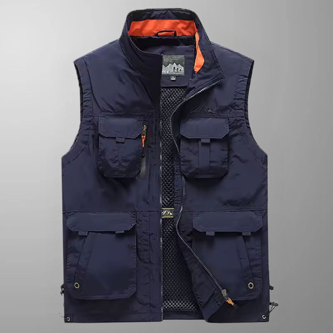 Carter - Multi-Pocket Breathable Outdoor Cargo Vest