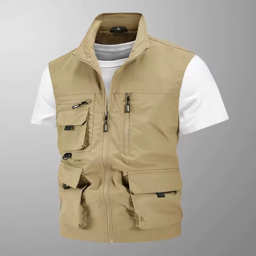 Richard - Multi-Pocket Breathable Outdoor Cargo Gilet