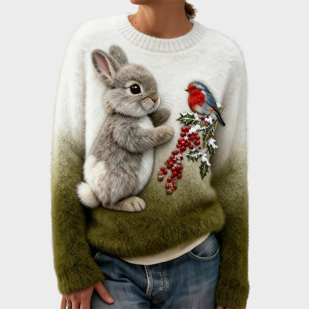 Lucy – Plush Christmas Rabbit Jumper
