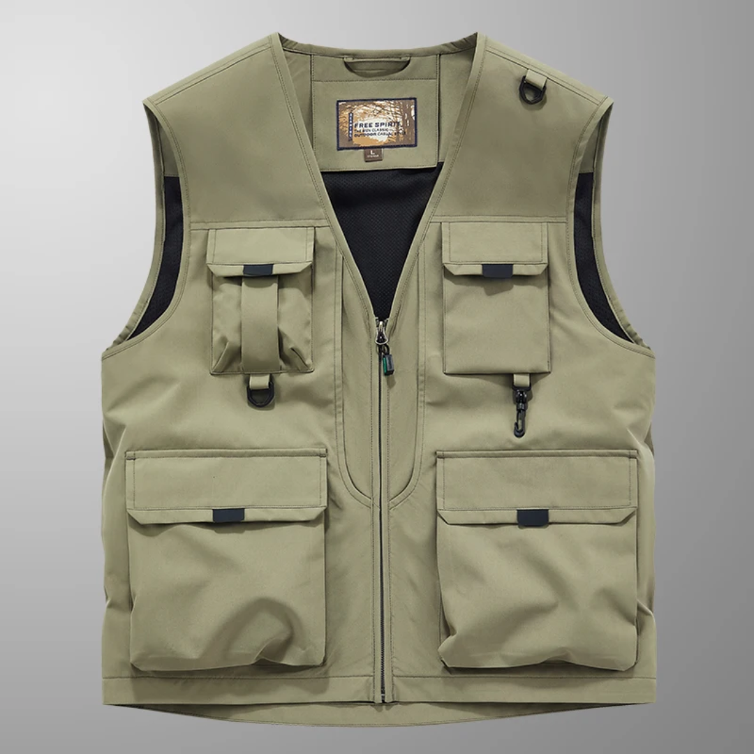 Sean - Multi-Pocket Breathable Outdoor Cargo Gilet