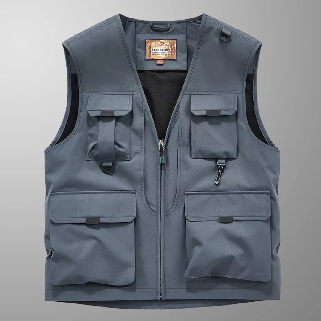 Sean - Multi-Pocket Breathable Outdoor Cargo Gilet