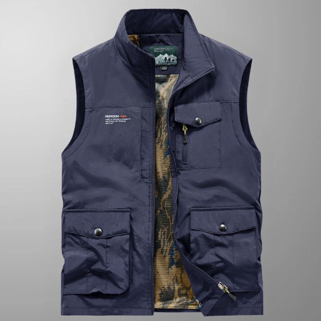 John - Multi-Pocket Breathable Outdoor Cargo Vest