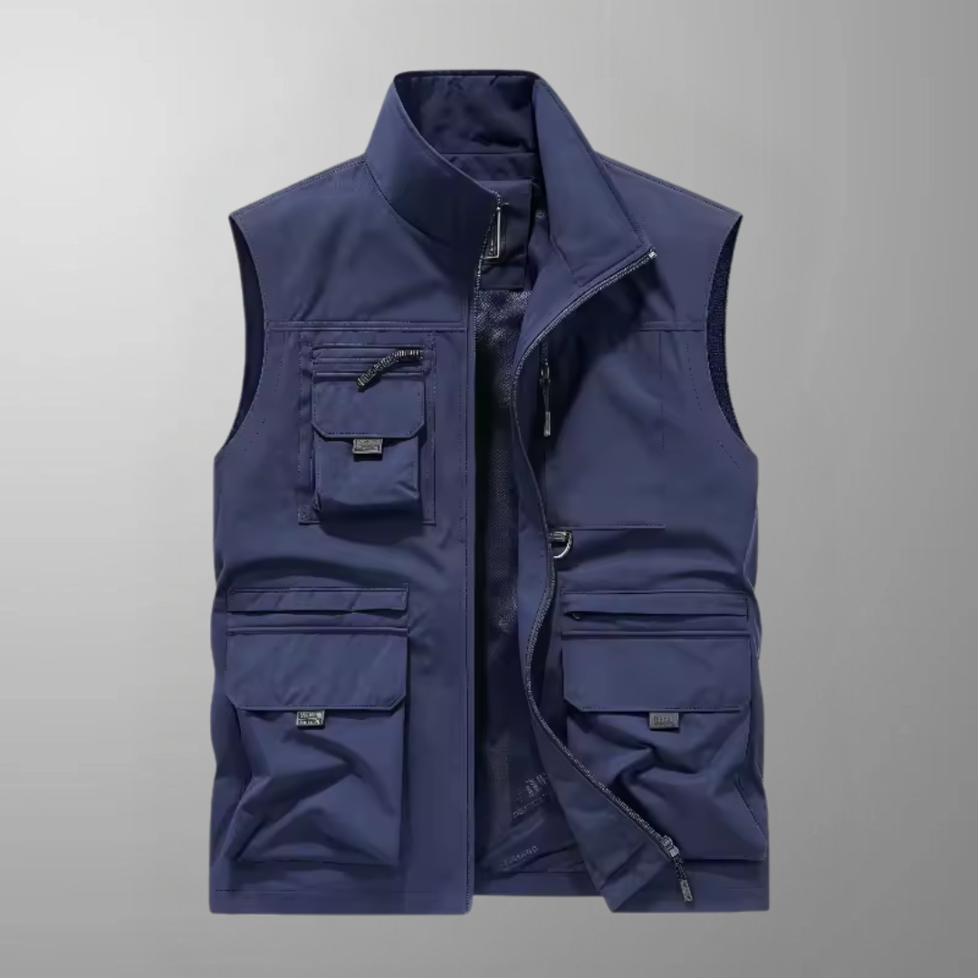 Neil - Multi-Pocket Breathable Outdoor Cargo Gilet