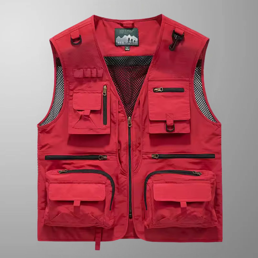 Tony - Multi-Pocket Breathable Outdoor Cargo Gilet