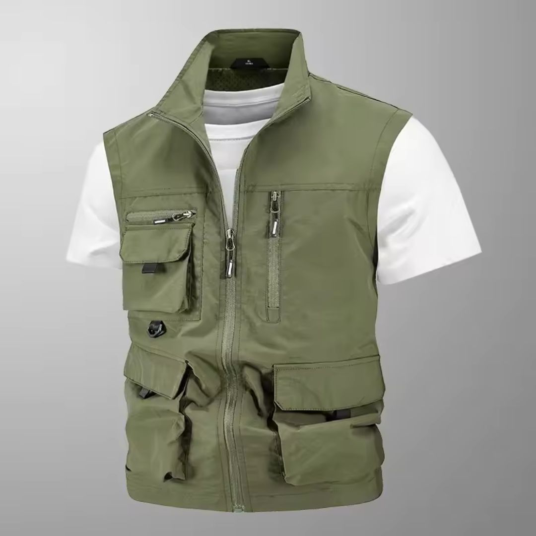 Richard - Multi-Pocket Breathable Outdoor Cargo Gilet