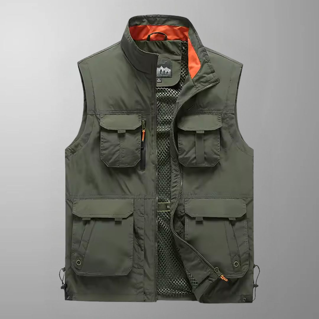 Carter - Multi-Pocket Breathable Outdoor Cargo Vest