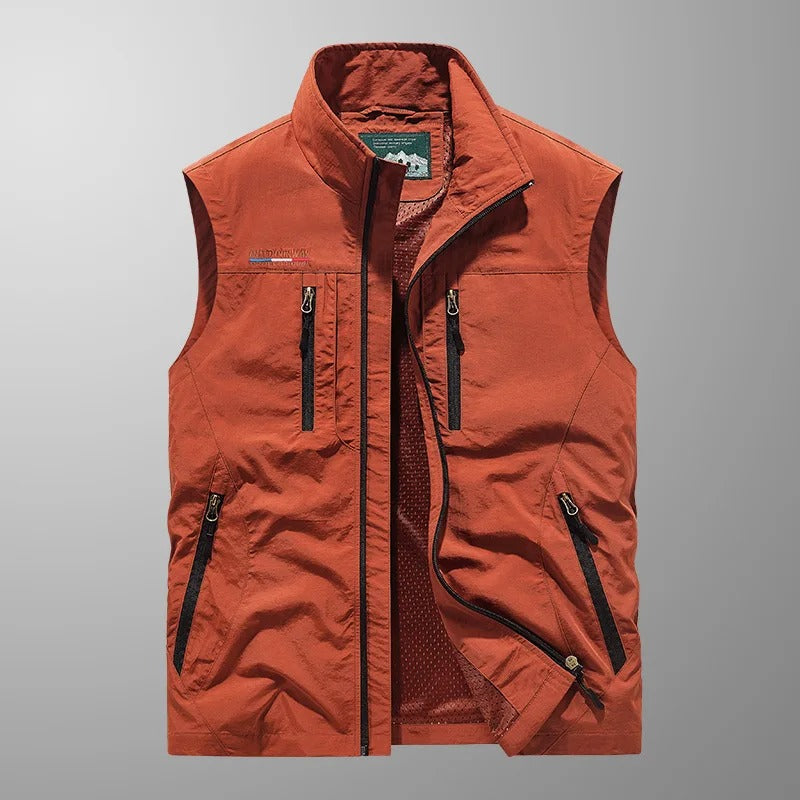 Vincent - Multi-Pocket Breathable Outdoor Cargo Gilet