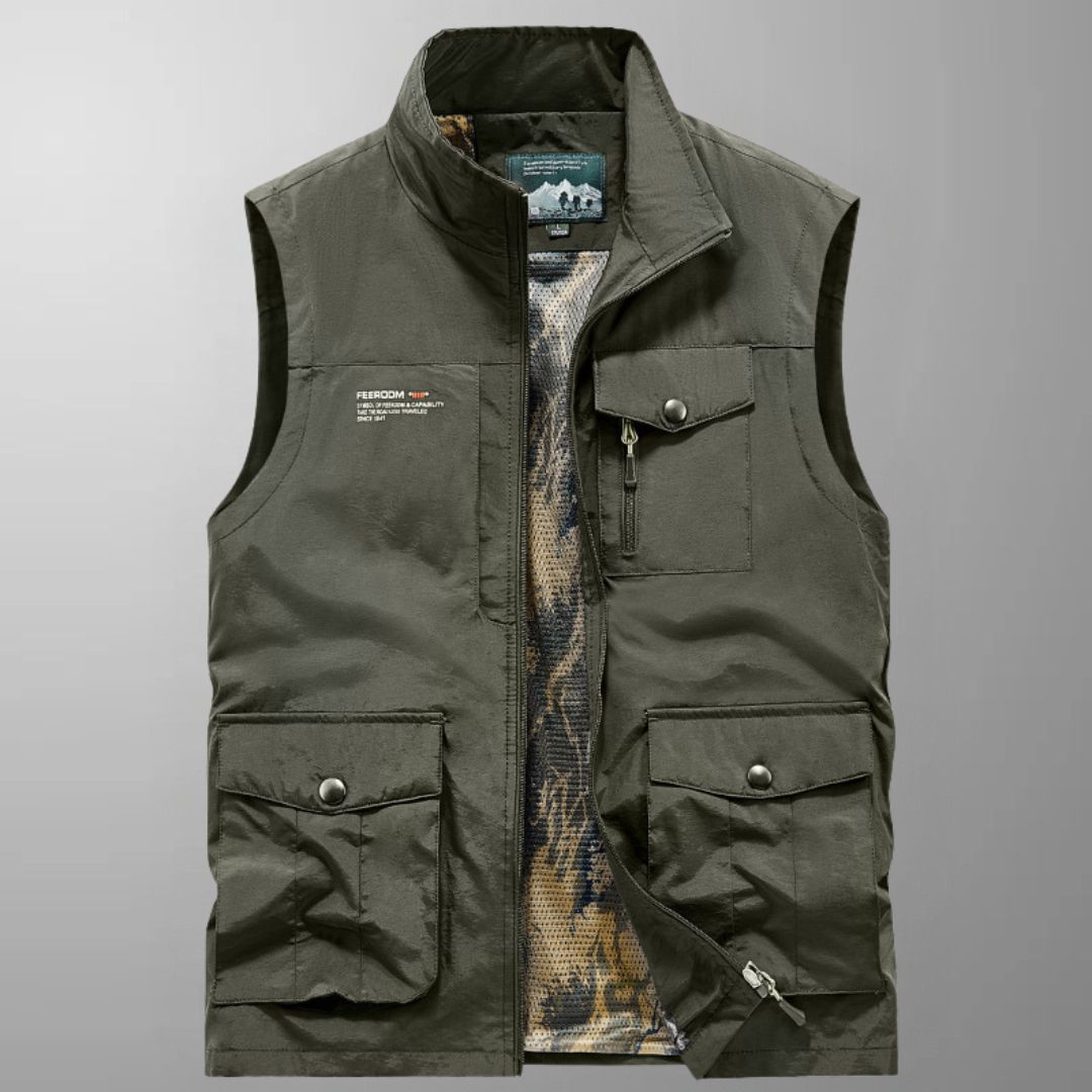 John - Multi-Pocket Breathable Outdoor Cargo Vest