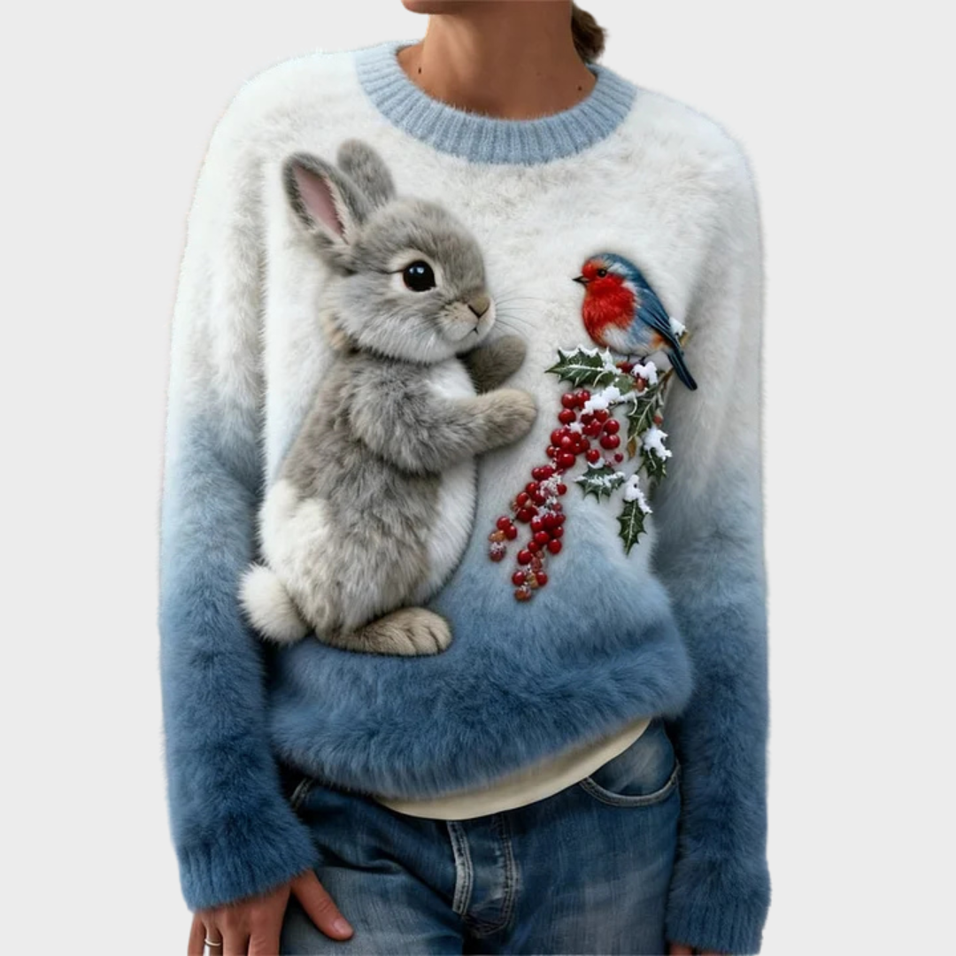 Lucy – Plush Christmas Rabbit Jumper