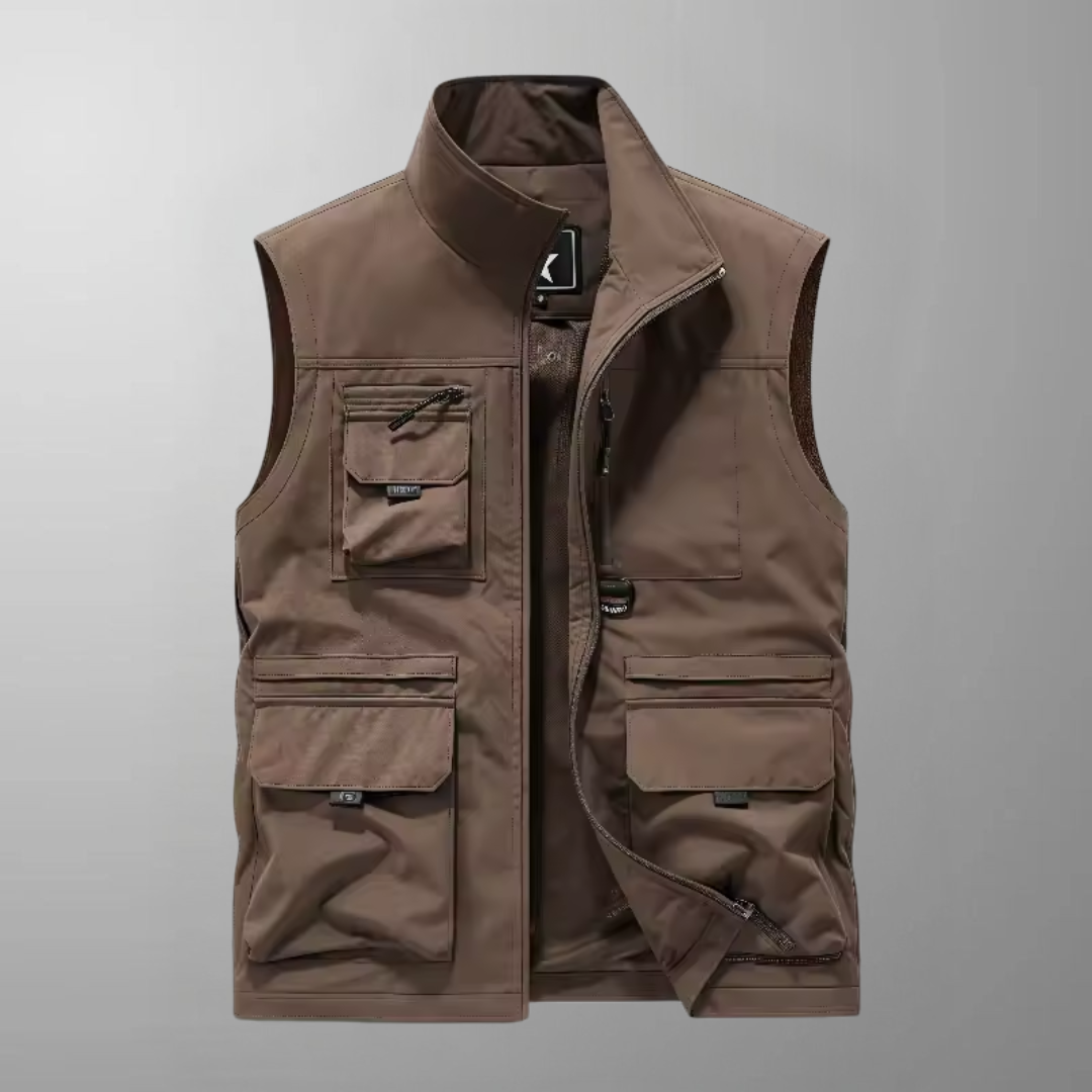 Neil - Multi-Pocket Breathable Outdoor Cargo Gilet