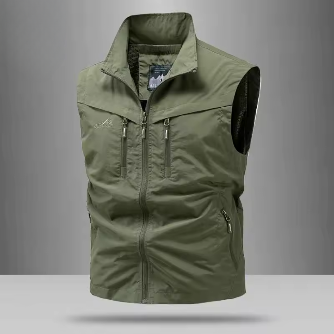 Stuart - Multi-Pocket Breathable Outdoor Cargo Gilet