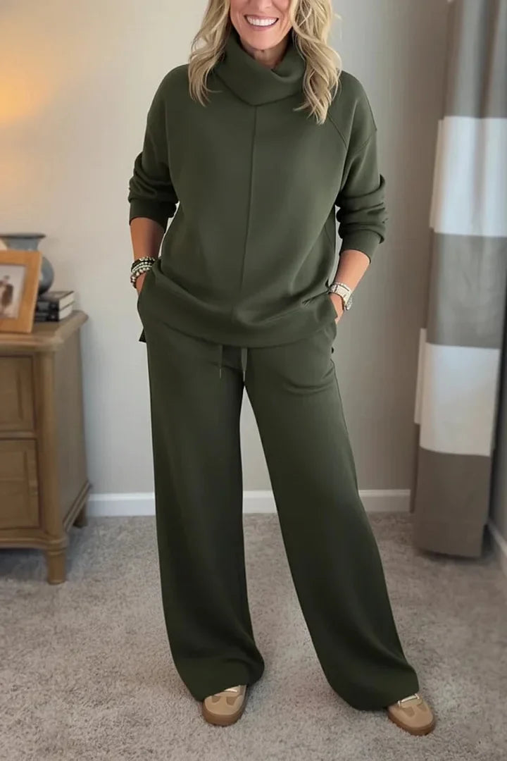 Quinn – Casual Turtleneck Two-Piece Set
