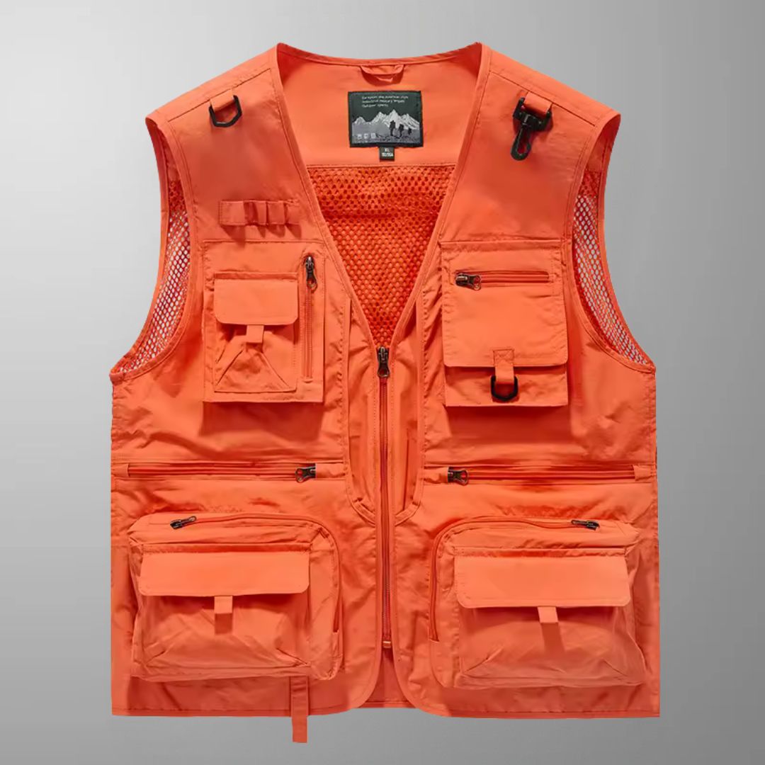 Tony - Multi-Pocket Breathable Outdoor Cargo Gilet