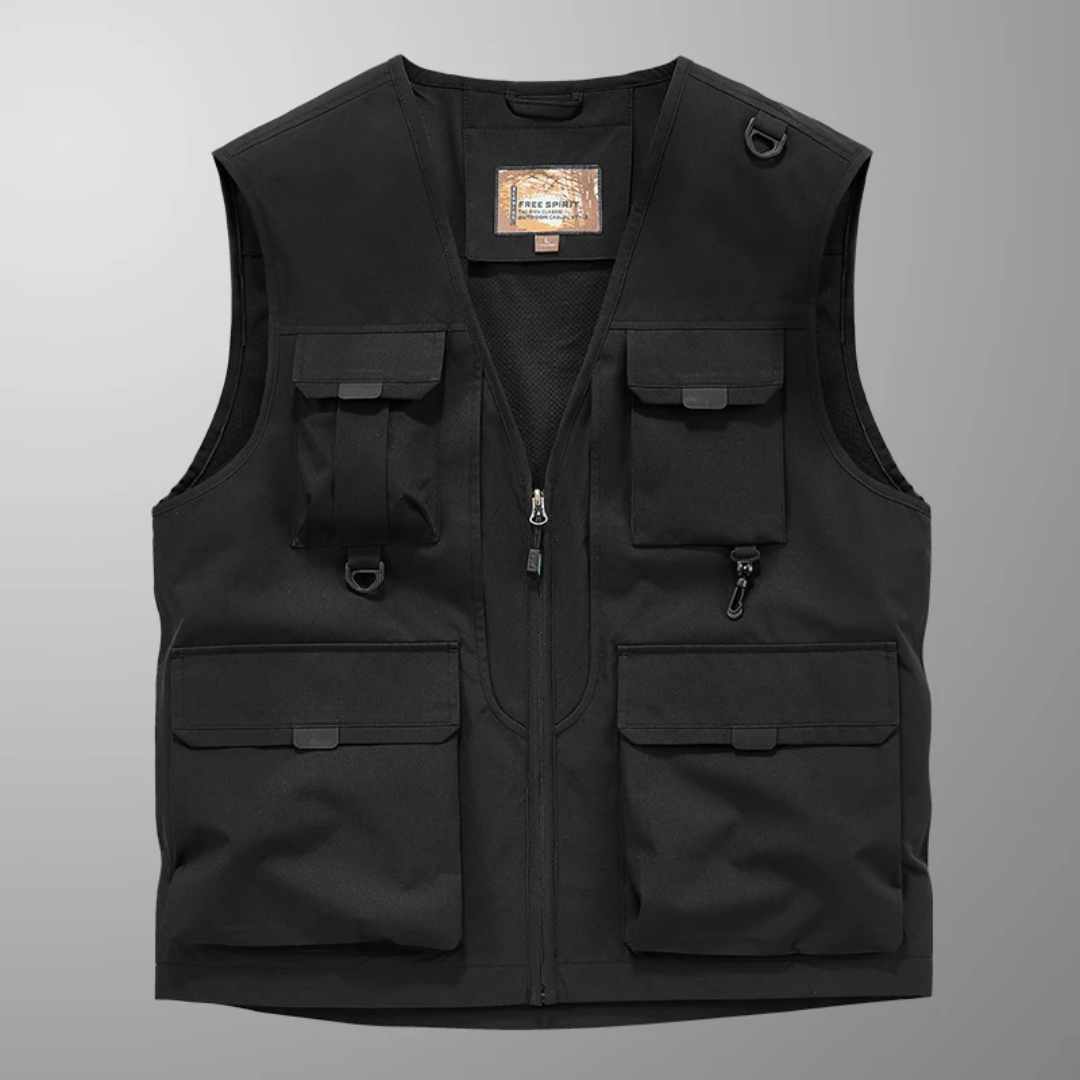 Sean - Multi-Pocket Breathable Outdoor Cargo Gilet