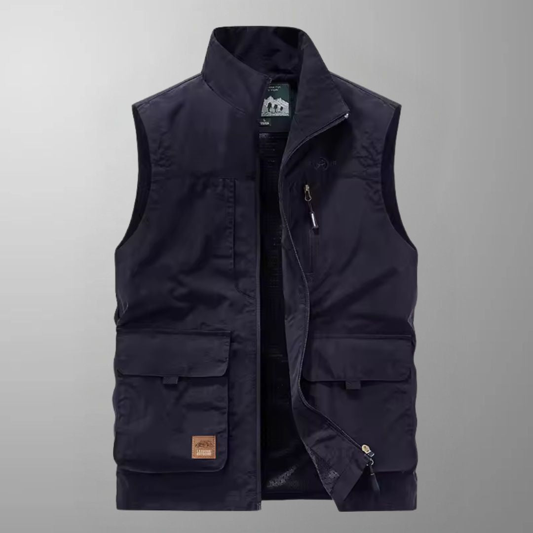 James - Multi-Pocket Breathable Outdoor Cargo Gilet