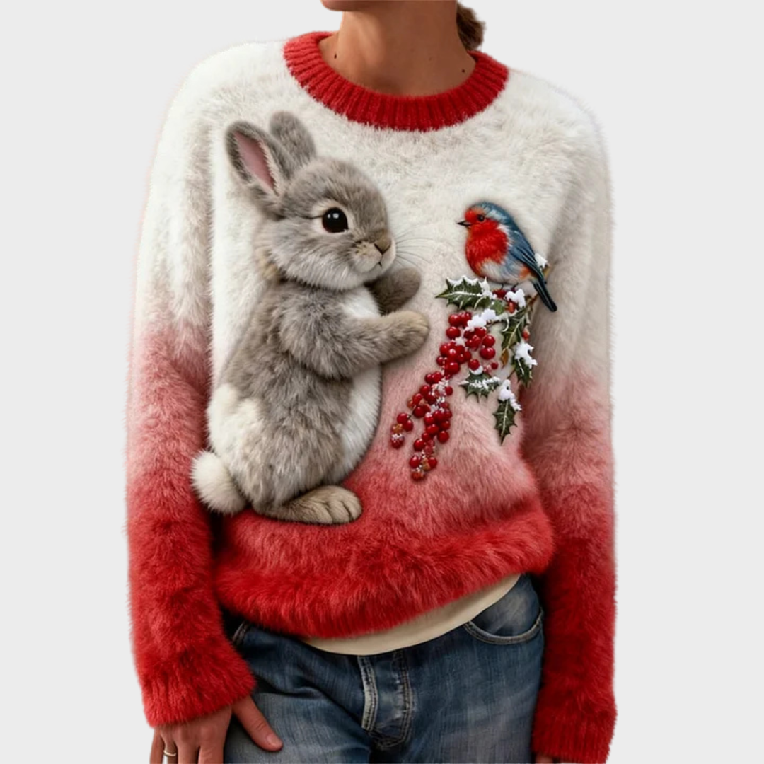 Lucy – Plush Christmas Rabbit Jumper
