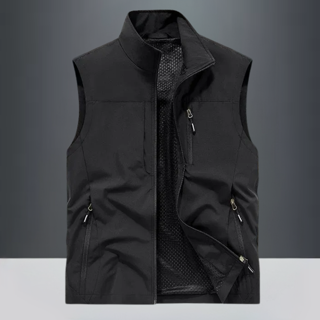 Charles - Multi-Pocket Breathable Outdoor Cargo Gilet