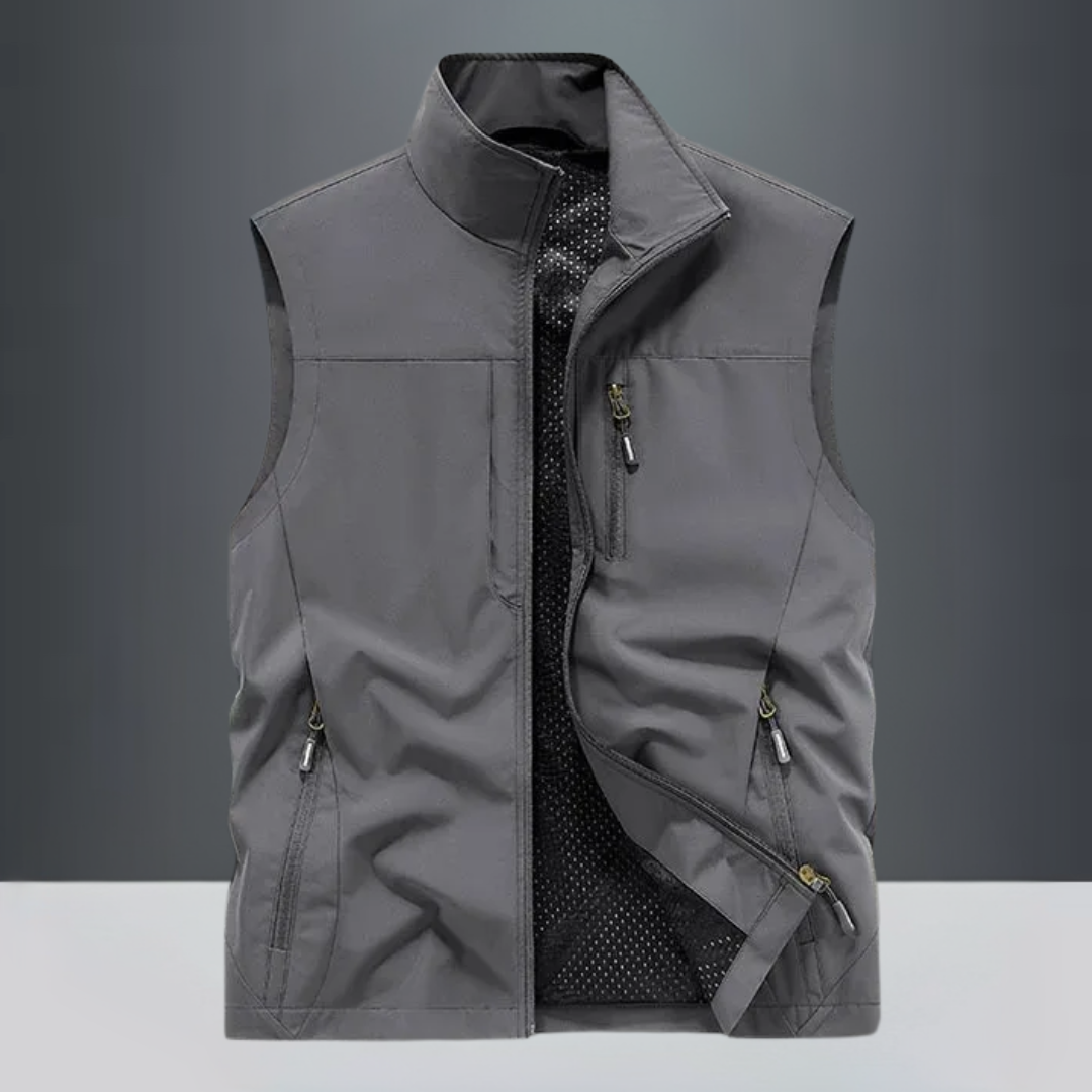 Charles - Multi-Pocket Breathable Outdoor Cargo Gilet