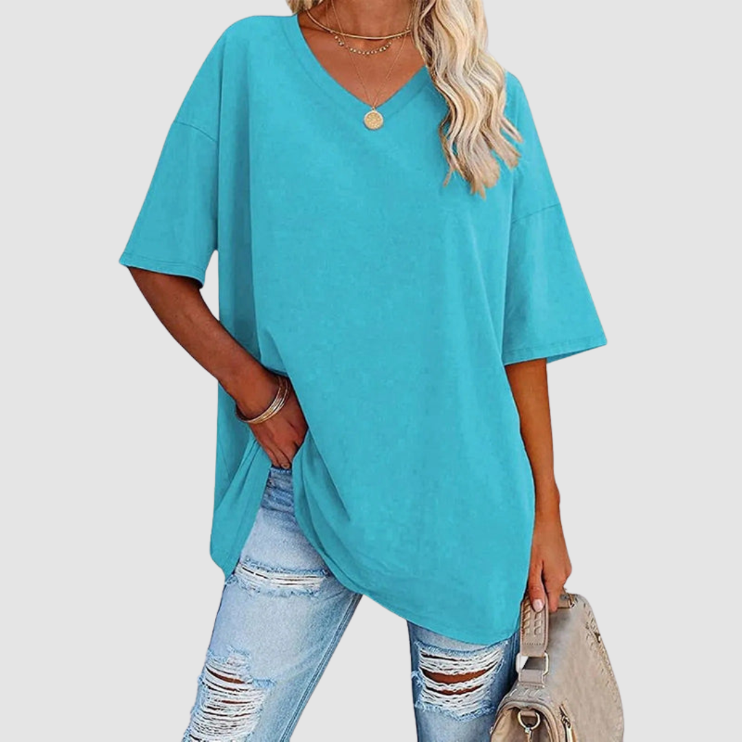 Gabrielle™ Elegant V-neck T-Shirt