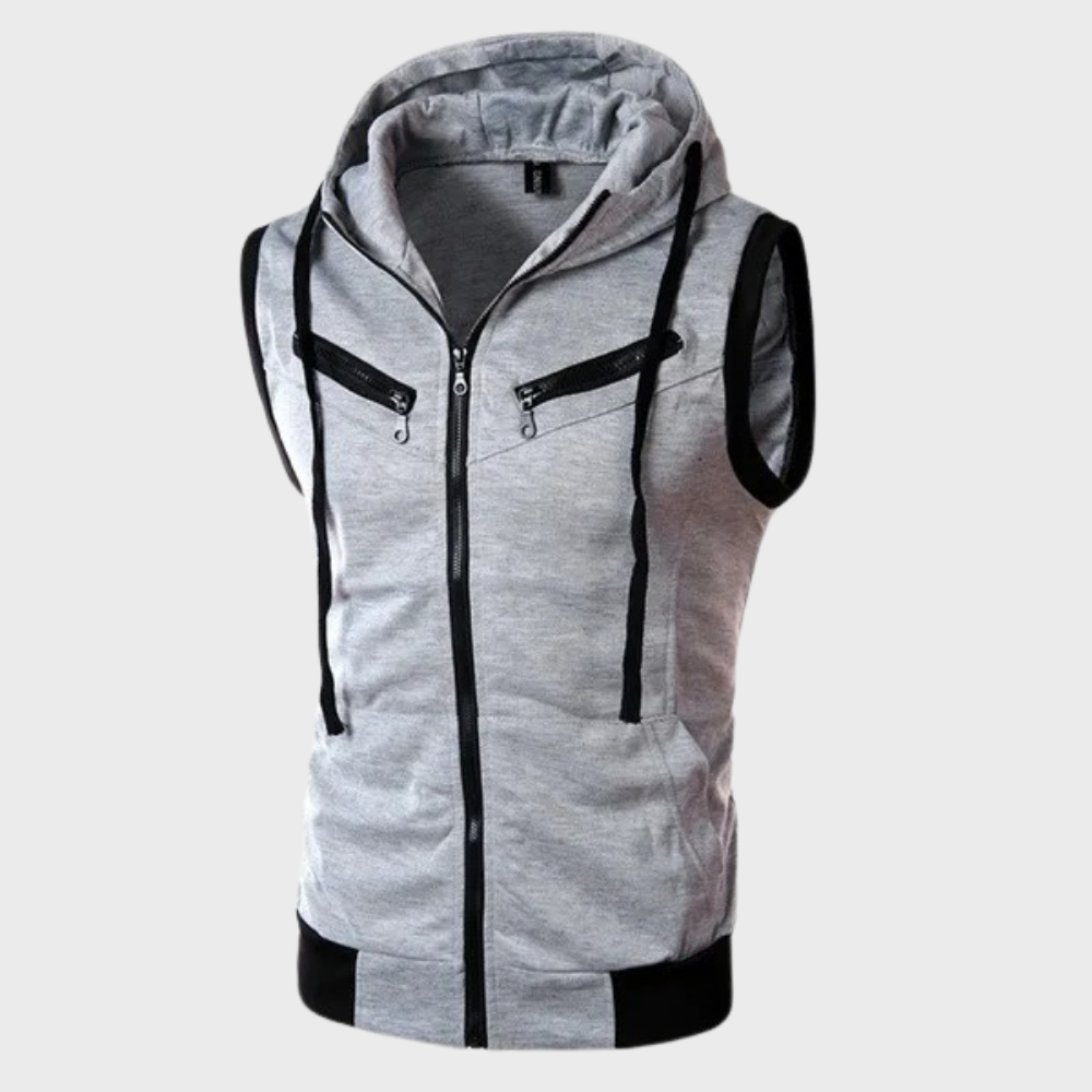 Launo - Stylish Sleeveless Hoodie for a Trendy Look